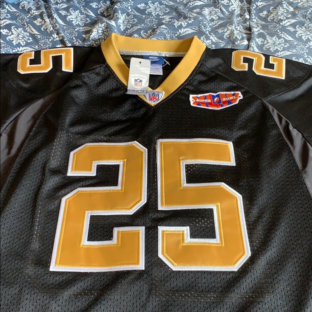 #25 NFL on field jersey of Super Bowl XLIV & # 41